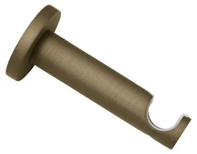 Wandhalterung für Gardinenstangen Ø 19 mm, 9 cm, Cappuccino
