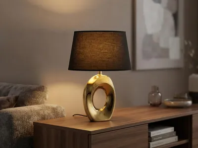 Produktbild von Trio - Tischlampe TABA - Gold - 0x0x33 cm