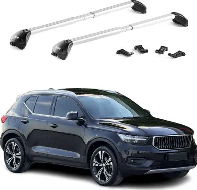 Produktbild von Dachträger Grundträger für Volvo XC40 2018-2025 Aluminium Silber 2 tlg ABE