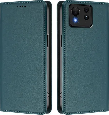 Produktbild von Handyhülle für Asus Zenfone 11 Ultra, Kunstleder Klapphülle Stoßfeste Magnetische Hülle mit Ständer Grün