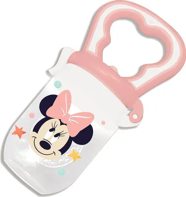 Immagine prodotto di Ciuccio Disney Minnie Fruit di Tataway per bambini in plastica alimentare, con portaciuccio per riporlo in modo sicuro.