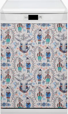 Produktbild von Abwaschbar 45x80 cm Geschirrspüle Magnetmatte Küche Dekorative  - Tiere