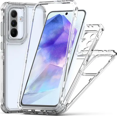 Produktbild von Transparente Handyhülle für Samsung Galaxy A36 / A56 Stoßfeste TPU und PC Hybrid Klar Hülle