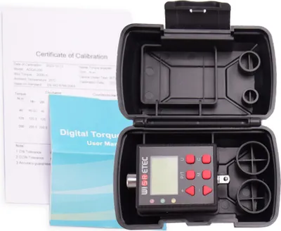 Produktbild von Digitaler Drehmomentadapter, 3/8 Zoll 1–100 Nm, mit Voreingestellter, Lagerung, Summer, LCD Anzeige, für Drehmomentschlüssel