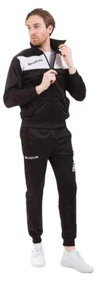 Produktbild von Givova - "Tuta Visa" Trainingsanzug für Herren PP10608 (XXL) (Schwarz)