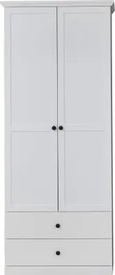 Produktbild von trendteam Wohnen Garderobenschrank BrandsonBaxter Weiß Nachbildung 81 x 196 x 41 cm