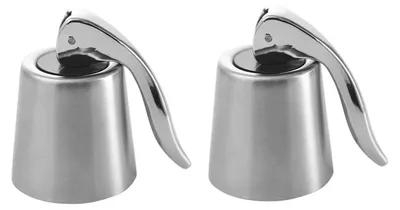 Produktbild von 2 Stück Weinverschluss, Sektflaschenverschluß, Champagner Verschluss, Sekt Verschlusskappe, Vakuum Weinverschlüsse, Wiederverwendbar Wine Stopper