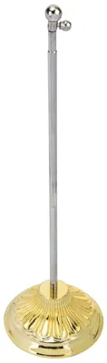 Obrázok produktu pre Držiak na vlajku – Odolný – Teleskopický – Držiak na vlajku na stôl – Nerezová oceľ – Stabilná základňa – 50 x 9 cm – Držiak na stolové vlajky