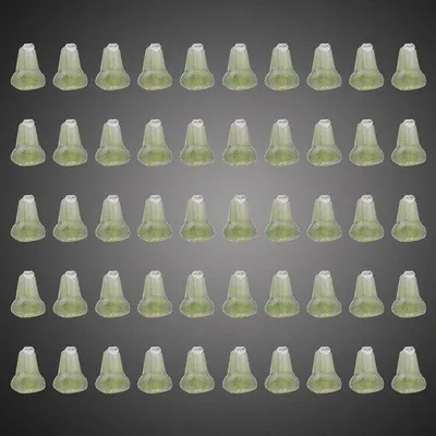 Produktbild von 50 Stück Grün Visfutterstopper mit Schlagstopper für Anglerzubehör