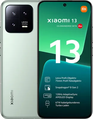 Produktbild von Xiaomi 13 16,1 cm (6.36") Dual-SIM Android 13 5G USB Typ-C 8 GB 256 GB 4500 mAh Grün