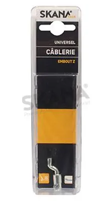 Produktbild von Schraubbarer Z-Form Stahlkabelende für flexible Kabel bis ø: 2,5 mm.