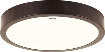 Produktbild von Deckenlampe LED Metall D: 38 cm rund IP44 Wenge tralweiß 4100 K 1680 lm
