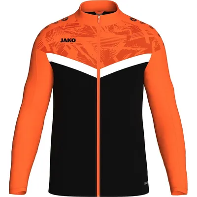 Produktbild von Jako Iconic Polyesterjacke Kinder - Schwarz / Neonorange