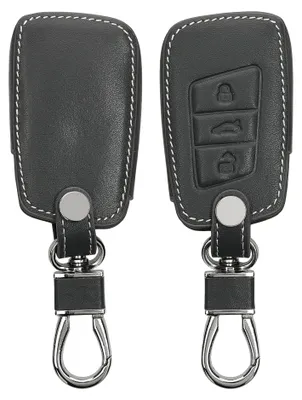 Produktbild von kwmobile Schlüsselhülle für VW 3-Tasten Autoschlüssel (nur Keyless Go) Hülle - Autoschlüssel Schlüssel Hülle - Schlüsselcover aus Kunstleder in