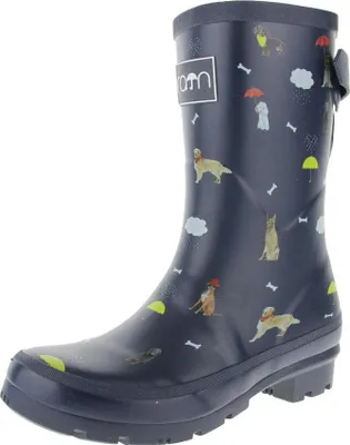 Produktbild von Rajn Dogs Mid Damen Gummistiefel mit Hundemotiv Dunkelblau (Navy), UZS508-NAVY