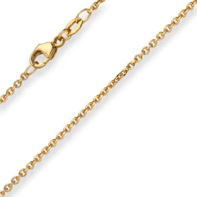 Produktbild von 1,7mm Ankerkette Goldkette Collier Halskette aus 750 Gold Gelbgold 45cm