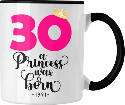 Produktbild von Trendation -  30. Geburtstag Tasse Frau Geschenk 30er Geschenkidee 30 Mutter Frauen Lustig Geschenke (Schwarz)