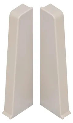 Zdjęcie produktu dla Zaślepki do listwy przypodłogowej Hi Line 23,4x75mm 1kpl=2szt(L+P) Cezar Kaszmir mat