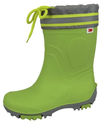 Produktbild von Bockstiegel Kinder Gummistiefel Regenstiefel Bente Uni – Kinderstiefel Gummi Stiefel Leicht Mädchen Jungen in Grün Größe 36 bis 37