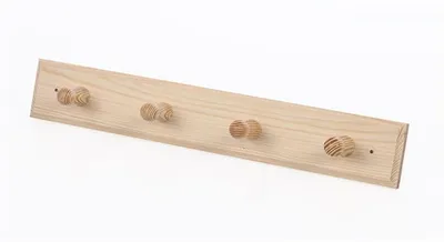 Immagine prodotto di Appendiabiti in legno Eliga per sauna con 4 ganci