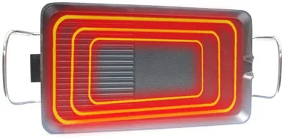 Zdjęcie produktu dla Grill elektryczny z płytą grillową Nieprzywierający grill stołowy Wewnętrzny bezdymny grill elektryczny Z regulacją temperatury 1350W