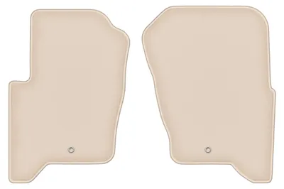 Produktbild von DURBAN Beige Velours-Fußmatten vorne für Land Rover Discovery IV SUV (2009-2016)