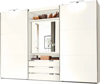 Immagine prodotto di Armadio ad ante scorrevoli Magic Armadio 300x65x216cm bianco elemento specchio rotante
