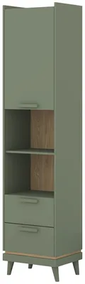 Obrázek produktu pro Regál CANDIS 88 zelená / dub olejový