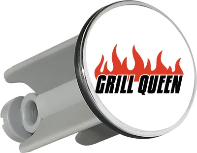 Produktbild von Huuraa Waschbeckenstöpsel Grill Queen Flammen 4cm höhenverstellbar Abflussstopfen Geschenkidee