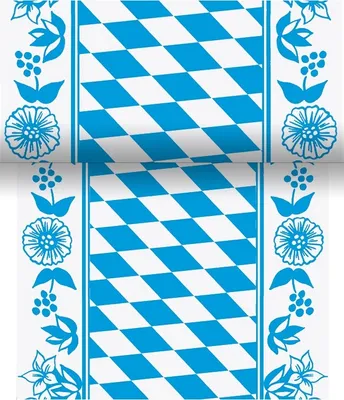 Produktbild von Duni Tischlaüfer Bayern Raute 20mx15cm