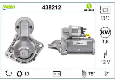 Immagine prodotto di Motorino di avviamento 12 V 1,8 kW 10 denti VALEO per, tra gli altri, OPEL CORSA