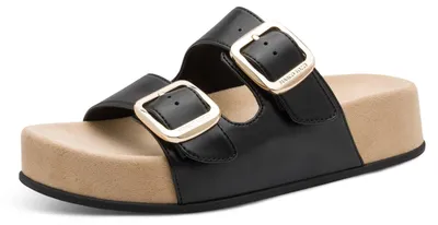 Produktbild von MARCO TOZZI Damen Sandale weiches Feel Me Fußbett Modern, schwarz (Black), 36 EU