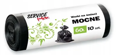 Zdjęcie produktu dla SP Worki na śmieci MOCNE LDPE 60L 10szt