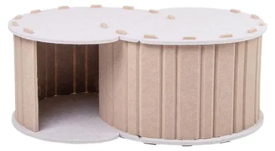 Imagen del producto de Túnel para gatos grande, hecho de fieltro, con forma de rosquilla