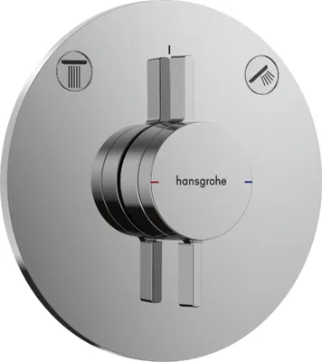Obrázok produktu pre Hansgrohe DuoTurn S batéria pre 2 spotrebiče s reguláciou prietoku a prepínačom, chróm, 1 ks.