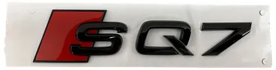 Zdjęcie produktu dla Emblemat z napisem "Logo", czarny, oryginalny, do Audi SQ7 Q7 4L 4M