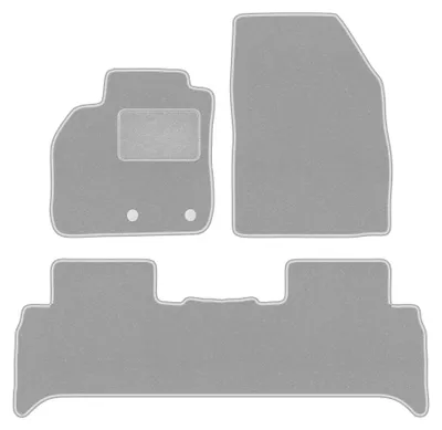 Obrázok produktu pre Velúrové autokoberce pre: Renault Scenic III 2009-2016 (minivan) – sada 4 ks, sivé, na mieru – Wielganizator OSLO
