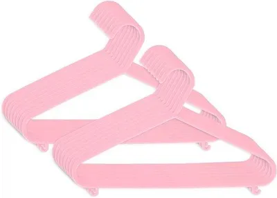 Produktbild von Famanu Kleiderbügel platzsparend - 16 Stück in Rosa