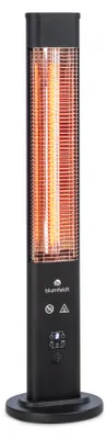 Image de Klarstein Chauffage infrarouge, Chauffage radiant pour l'intérieur, Chauffage infrarouge sur pied, Chauffage électrique sûr avec protection anti-basculement, Chauffage à haute efficacité énergétique avec IP65, Chauffage radiant pour terrasse, 1200 watts