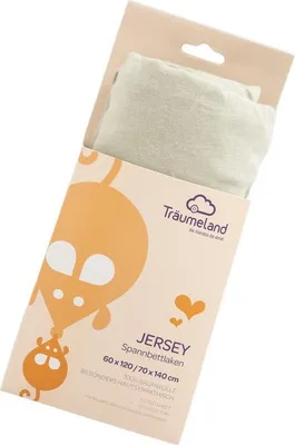 Produktbild von Träumeland Spannbettlaken Jersey desert sage 60x120 cm / 70x140 cm