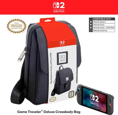 Obrázek produktu pro NACON MC16, Batoh, Nintendo, Černá, Nintendo Switch, Nintendo Switch 2, Nintendo Switch Lite, Nintendo Switch OLED, Prachotěsný, Odolné proti poškrábání, 140 mm