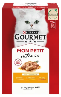 Obrázok produktu pre GOURMET Mon Petit Poultry Mix - mokrá strava pre mačky - 6 x 50 g