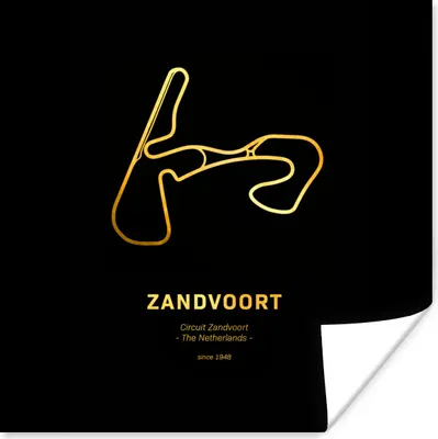 Produktbild von MuchoWow® Poster Rennstrecke - Zandvoort - Formel 1 30x30 cm - Wandposter - Printing