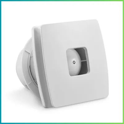 Produktbild von ergowave leiser Badezimmerlüfter mit Feuchtigkeitssensor und Timer – weiß