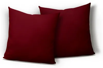 Produktbild von 2er Set Mikrofaser Kissenbezug Kissenhülle Kopfkissen Hülle Uni , Größe:80 x 80 cm, Farbe:Bordeaux / Rot
