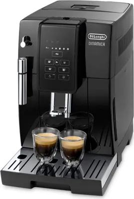 Zdjęcie produktu dla De’Longhi ECAM 353.15.B, Ekspres do espresso, 1,8 l, Ziarna kawy, Kawa mielona, Wbudowany młynek, 1450 W, Czarny