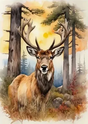 Image de NORIMPEX Peinture au diamant Cerf 30x40cm