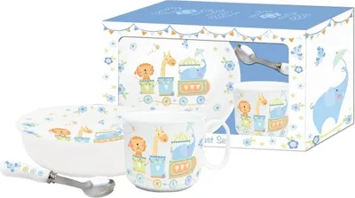 Produktbild von Baby Frühstücksset Keramik Porzellangeschirr