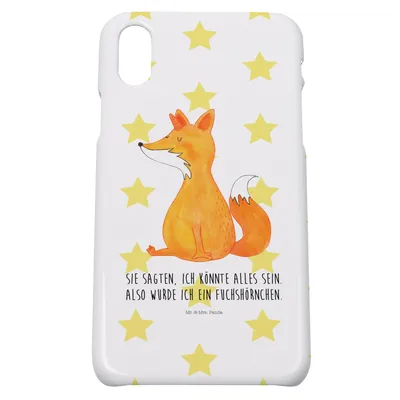 Produktbild von Mr. & Mrs. Panda Iphone 10 Handyhülle Einhorn Wunsch - Weiß - Geschenk, Fuchs, Cover, Füchse, Foxycorn, Unicorns, Hülle, Einhörner, X, Handy, Unicorn