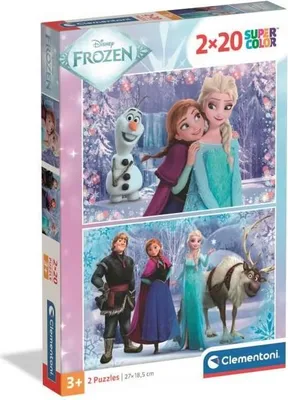 Image de Puzzle La Reine des Neiges 2 Clementoni, 2 x 20 pièces, 27 x 18 cm